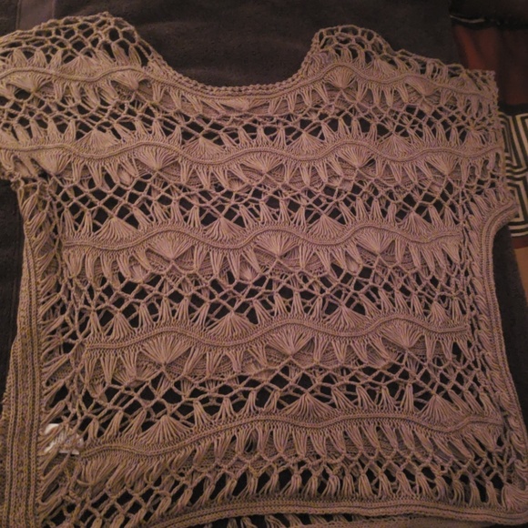 Maurice Oliver green net top - Picture 4 of 4